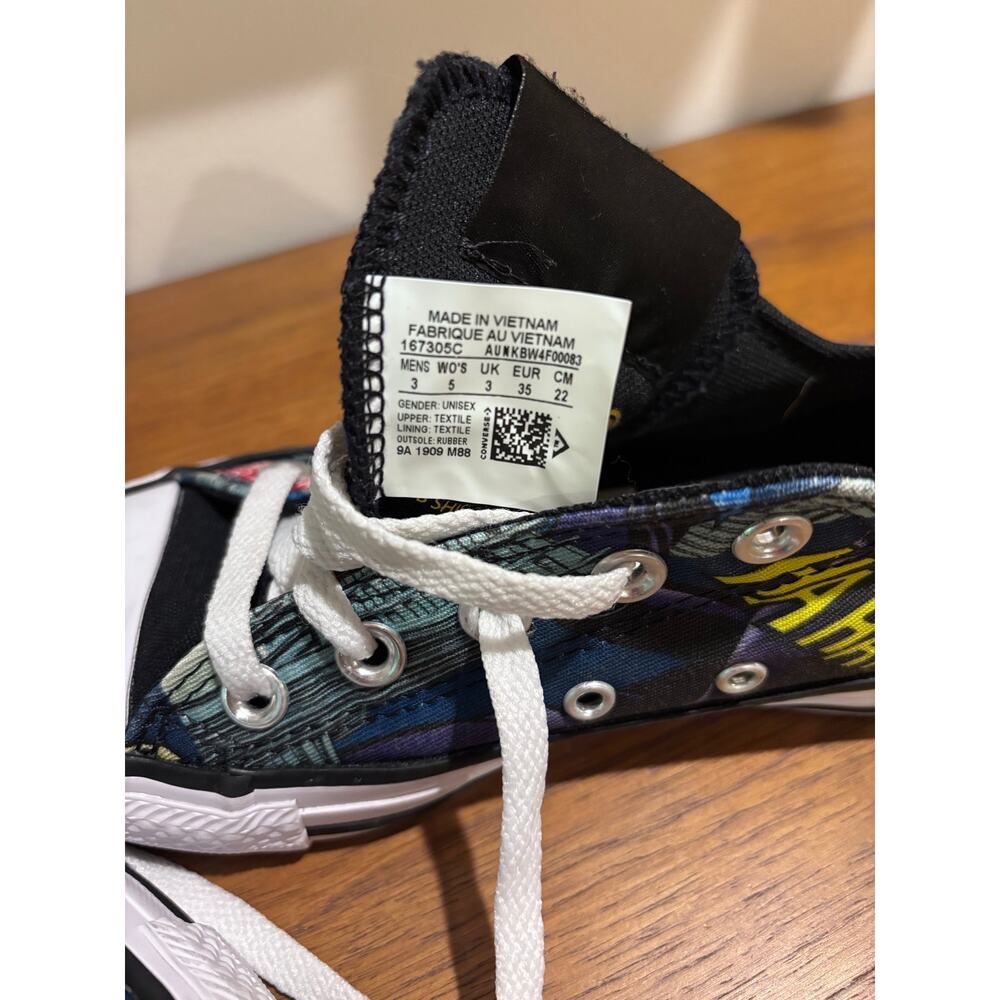 BATMAN X CHUCK TAYLOR ALL STAR LOW '80TH ANNIVERSARY - JOKER (rare) size m3/w5 - Picture 6 of 6